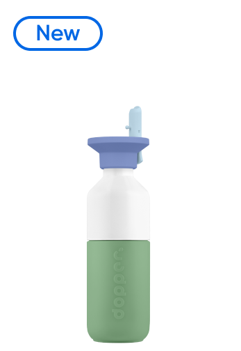 Steel (350 ml) - Fresh Green x Flip Straw