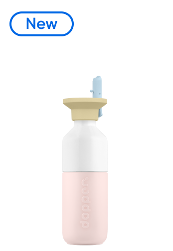 Steel (350 ml) - Soft Pink x Flip Straw