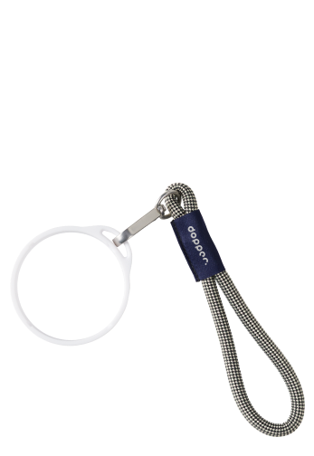 Wrist Cord - White Mug Ring - Sandy Black