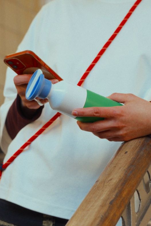 Steel (350 ml) - Fresh Green x Flip Straw