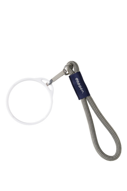 Wrist Cord - White Mug Ring - Sandy Black